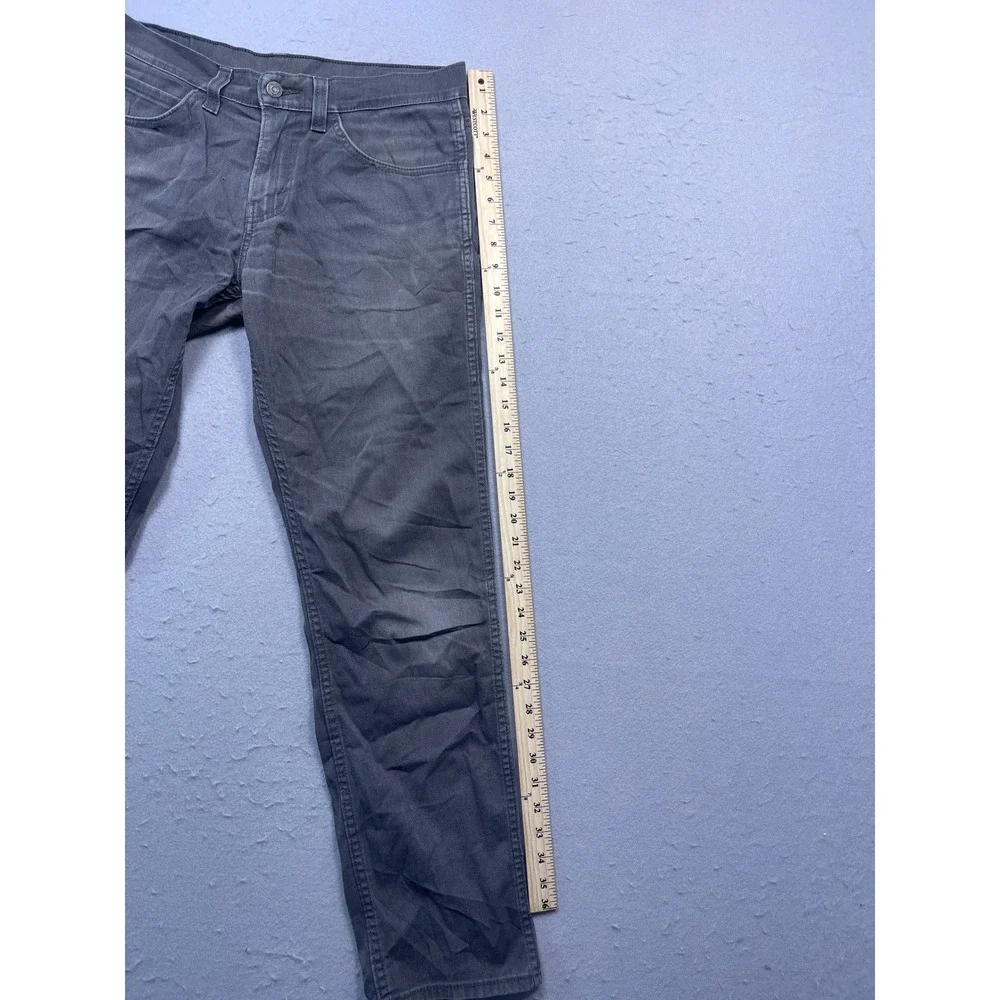 Levi 511 Slim Fit Pants Cotton Twill Gray W31 L32 Mens